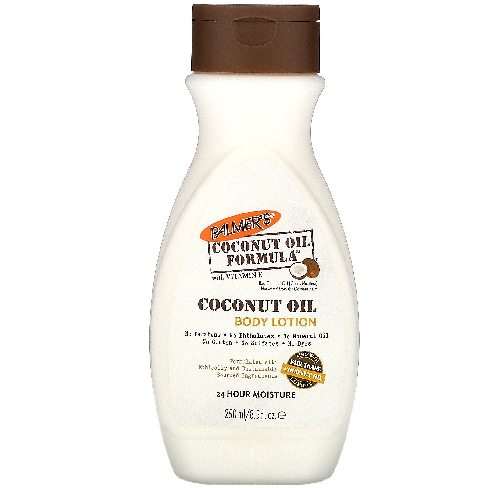 Palmer's, формула с кокосовым маслом и витамином Е, лосьон для тела, 250 мл (8,5 жидк. унции) - Фото товара - Вид спереди