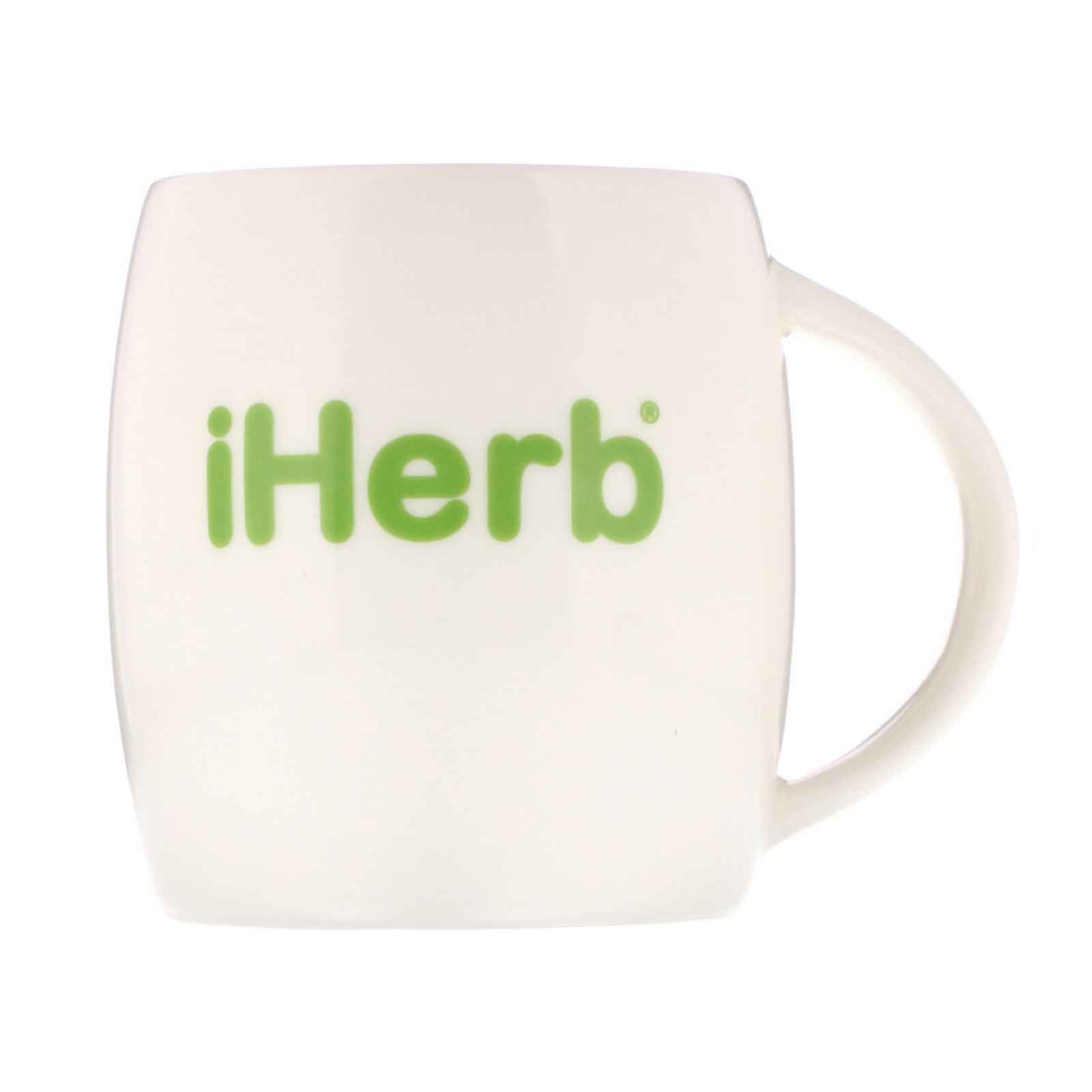 iHerb Goods, Керамическая кружка с деревянной крышкой, 1 шт. - Фото товара - Вид сзади