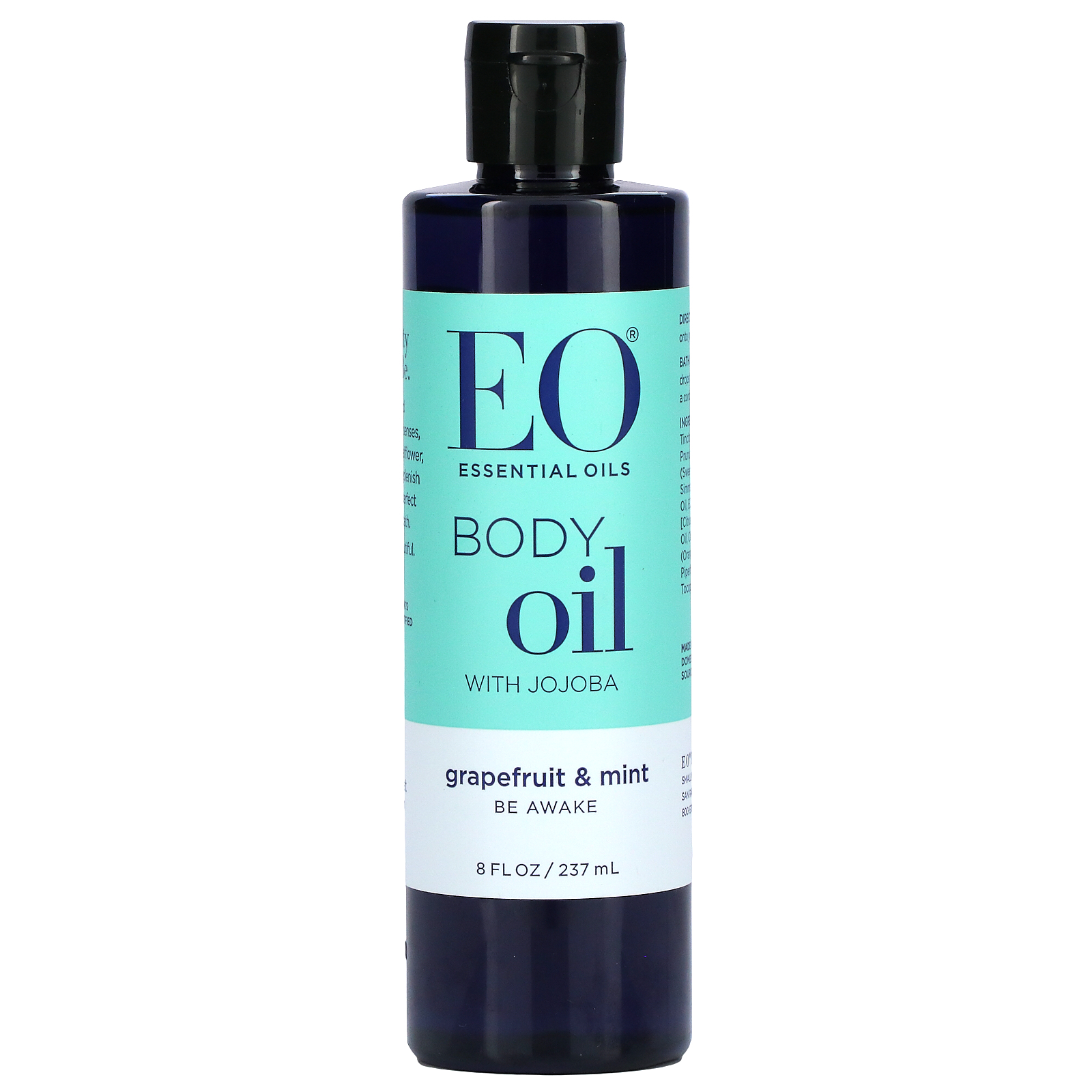 EO Products, Масло для тела с жожоба, грейпфрутом и мятой, 237 мл (8 жидк. Унций) - Фото товара - Вид спереди