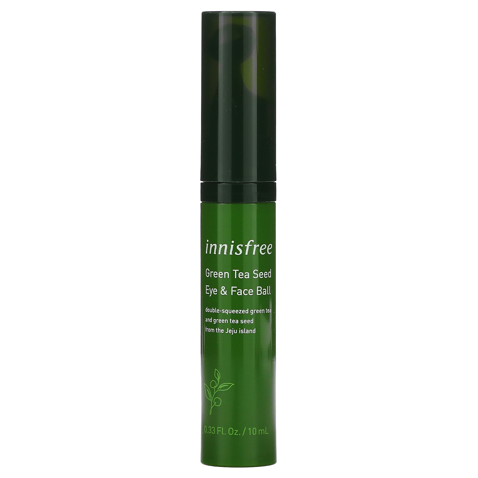 Innisfree, Шарик для глаз и лица с семенами зеленого чая, 10 мл (0,33 жидк. Унции) - Фото товара - Вид спереди