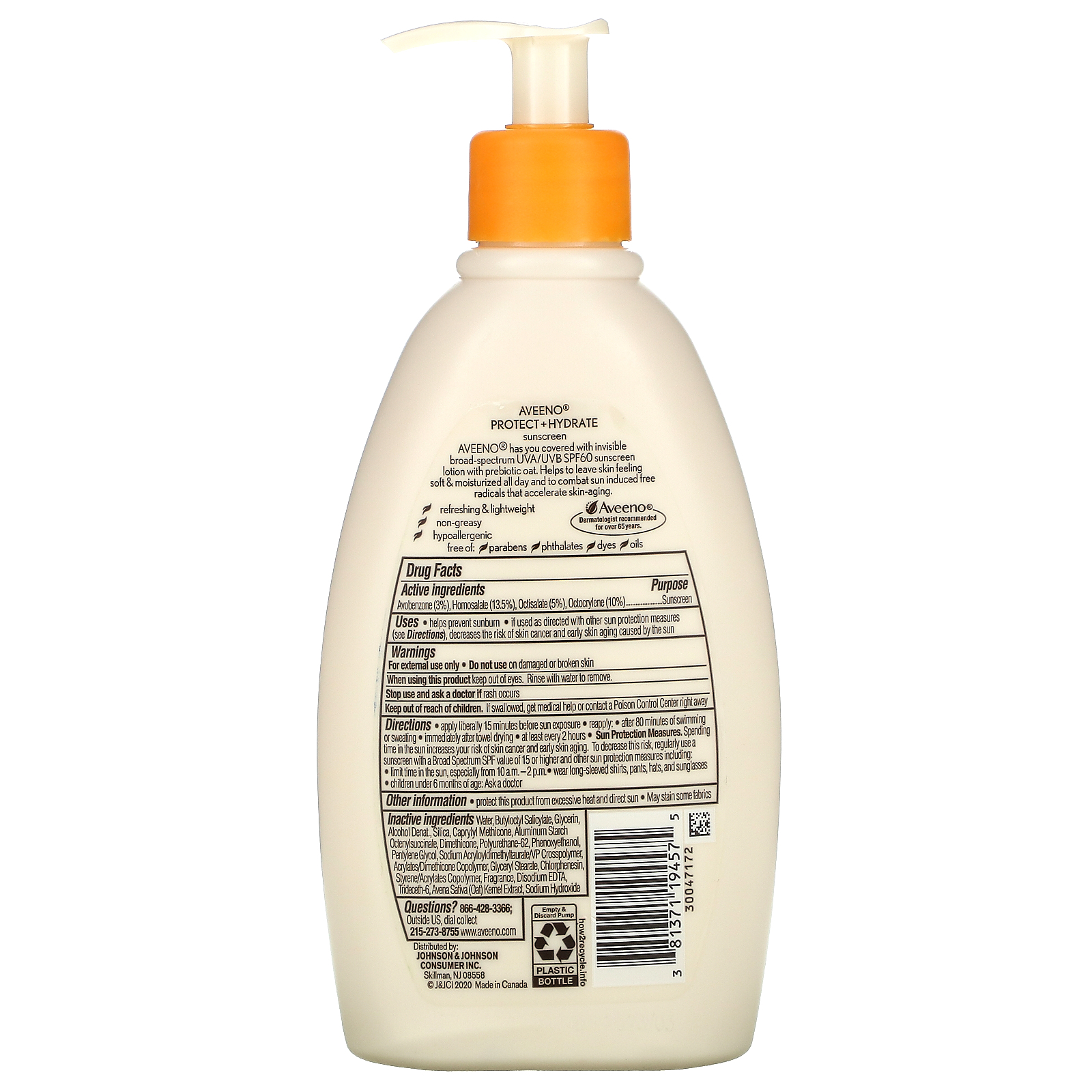 Hydrate protect. Aveeno SPF 60. Aveeno Sunscreen. Лосьон Aveeno. SPF 60.
